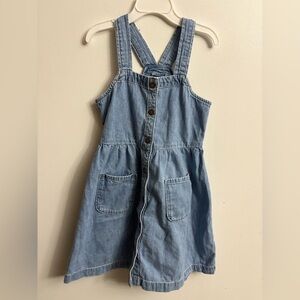 GAP Kids Light Blue Denim dress small ( 5-6 years)